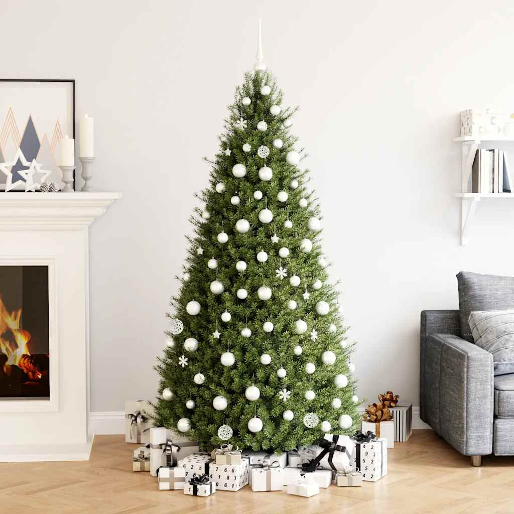 Vidaxl Juego De Bolas De Navidad 111 Pzas Poliestireno Blanco_1