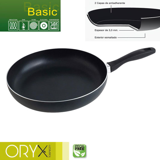 Oryx Sartén Aluminio Antiadherente Basic, Alta Resistencia, Apta Inducción, Libre Pfoa, Diámetro 30 Cm, Espesor 3 Mm._0