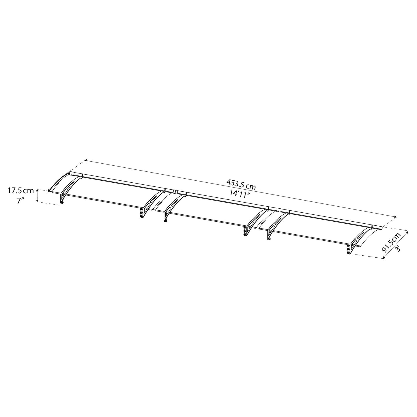 Marquise Áquila 453x91 cm 