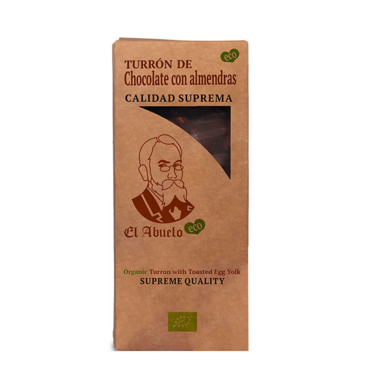 Nougat de chocolate biológico com amêndoas El Abuelo, 200 g