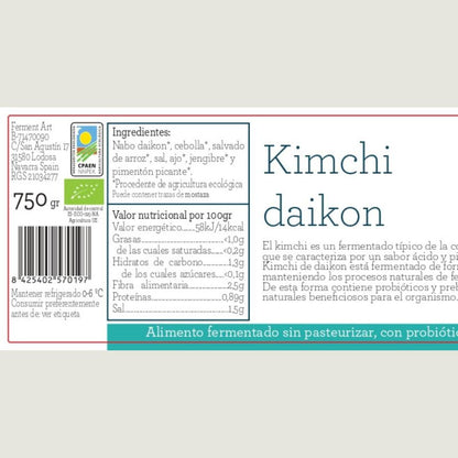 Kimchi Daikon Eco Sin Pasteurizar Ferment Art 750 Gr_1