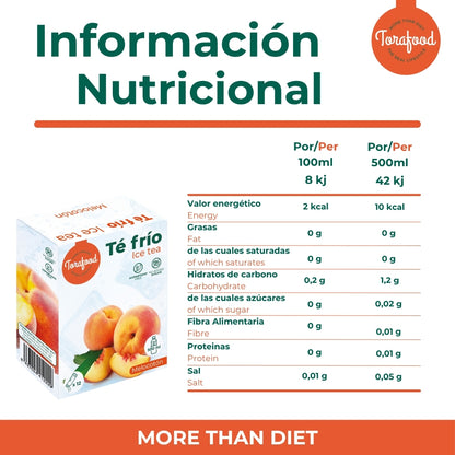 Te Frio Melocoton En Polvo - 12 Sobres de 3 Gramos Torafood_4