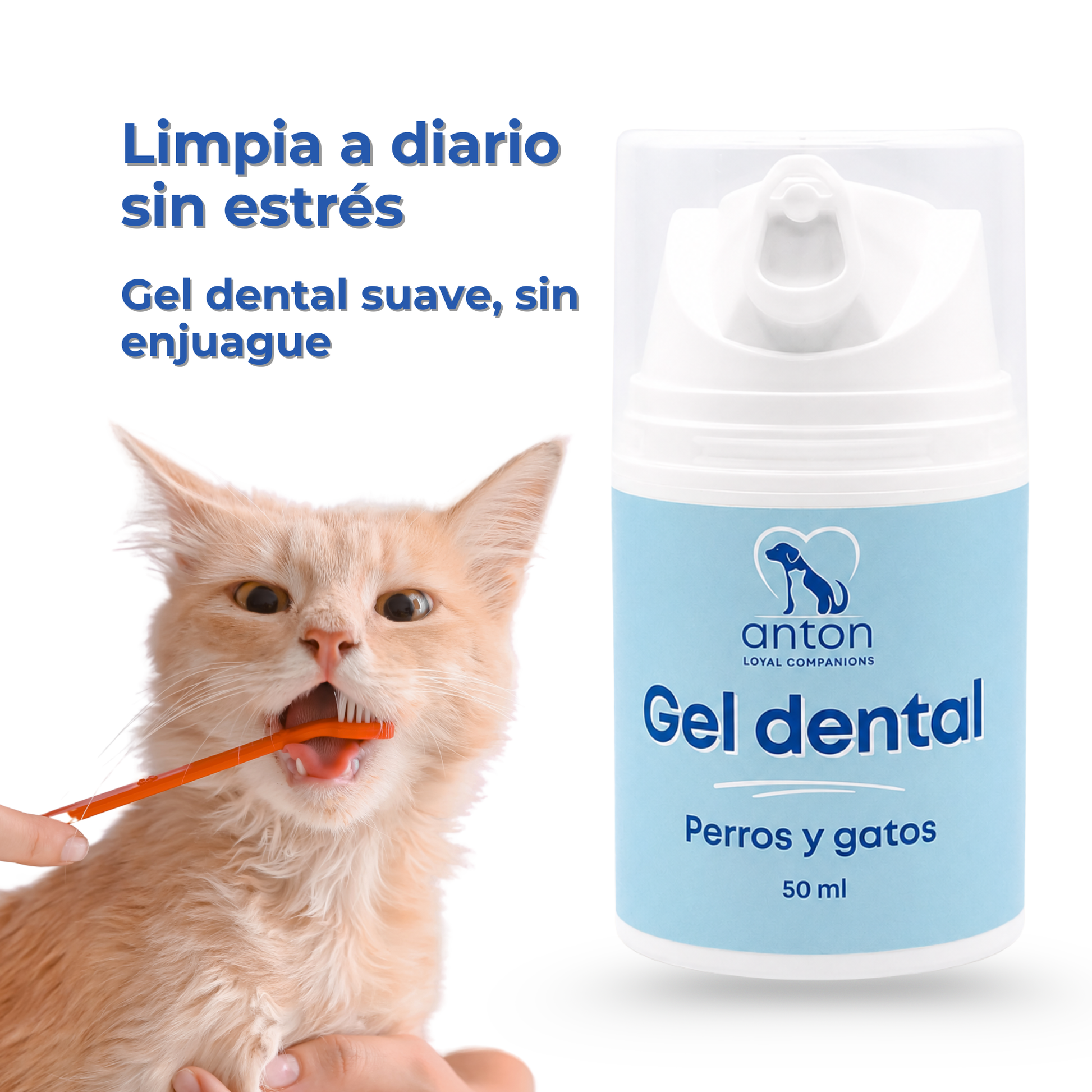 Gel dental natural para la higiene bucal diaria de perros y gatos – 50 ml_1