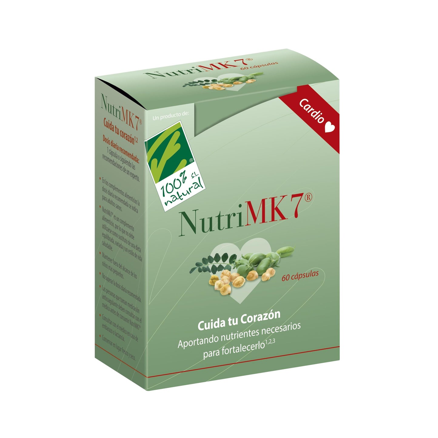Nutrimk7 Cardio 100% Natural 60 Pérolas
