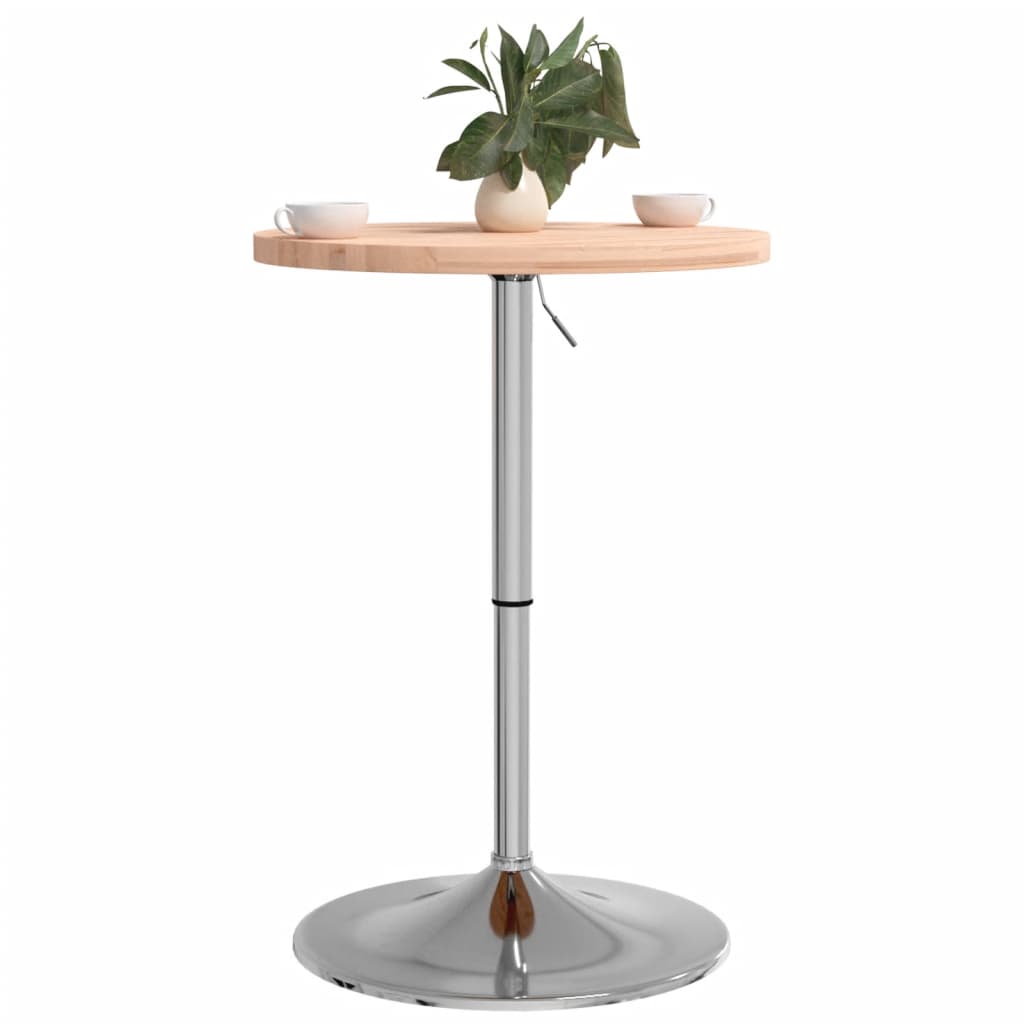 Mesa Alta De Madera Maciza De Haya Ø50x90,5 Cm_2