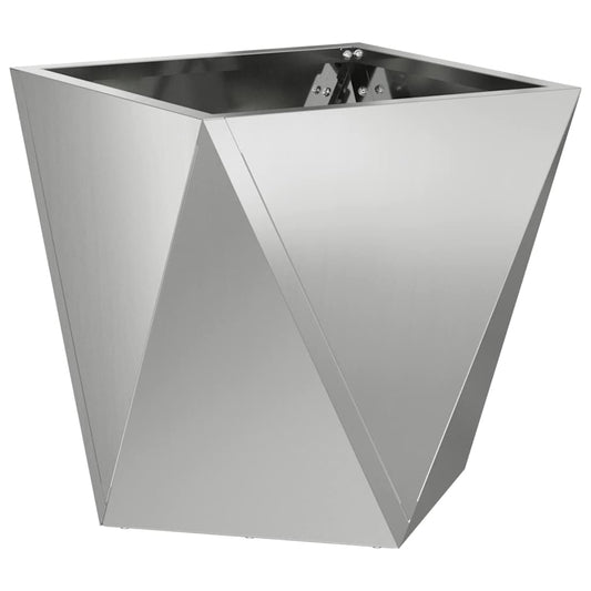 Jardinera Plateado 30 X 30 X 30 Cm Acero Galvanizado_0