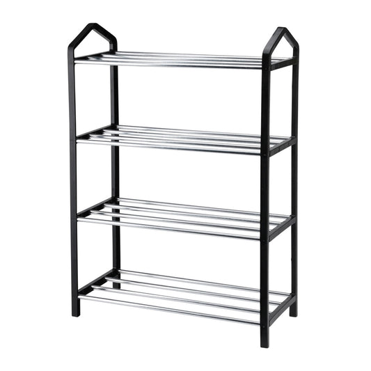 Well Home Organizador De Zapatos De 4 Capas Con Estructura De Hierro Y Plástico Para Un Almacenamiento Eficiente_0