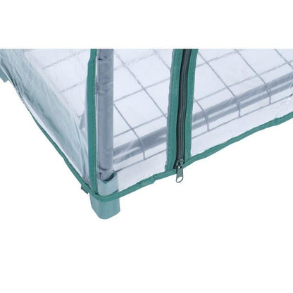 Estufa com estrutura em aço e cobertura Biotop PVC com 4 tabuleiros