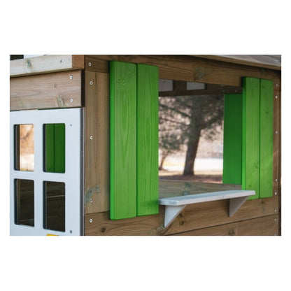 Casita De Madera Masgames Lollipop Verde Sin Suelo De Madera._3