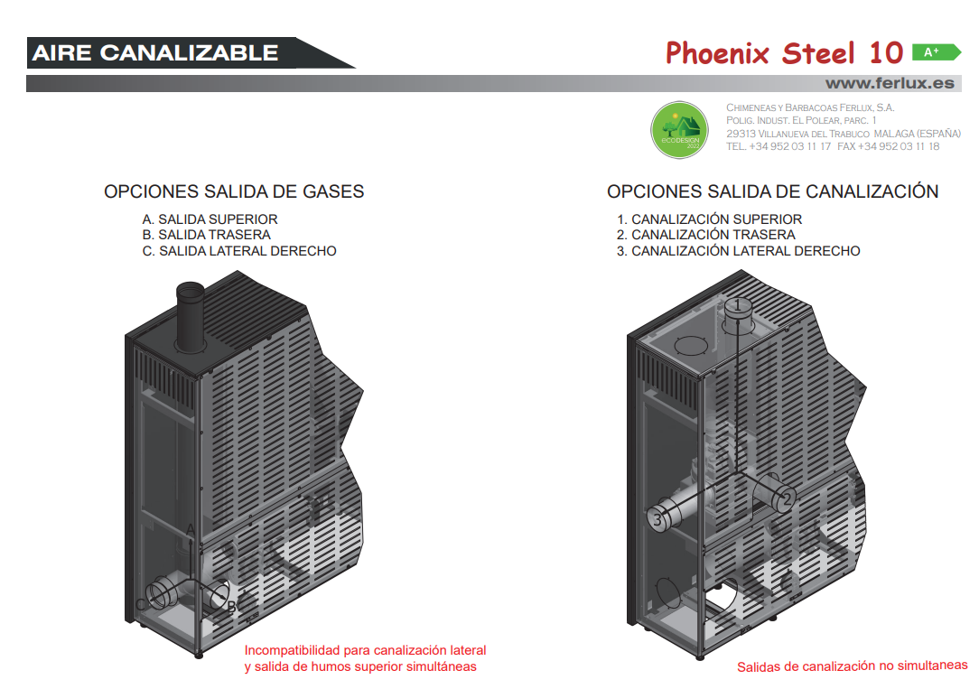 Bricosol Estufa De Pellets Phoenix Steel 10 Blanco Perla De Ferlux_4