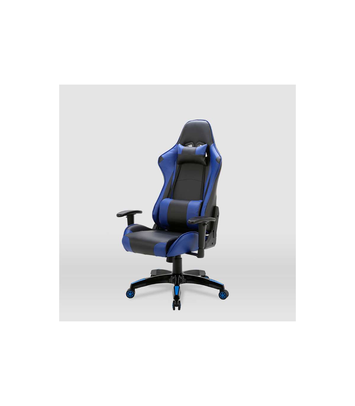Silla Gaming Regina Tapizada En Piel Sintética Negro/azul, 126.5/133.5cm(alto) 70.5cm(anc_5