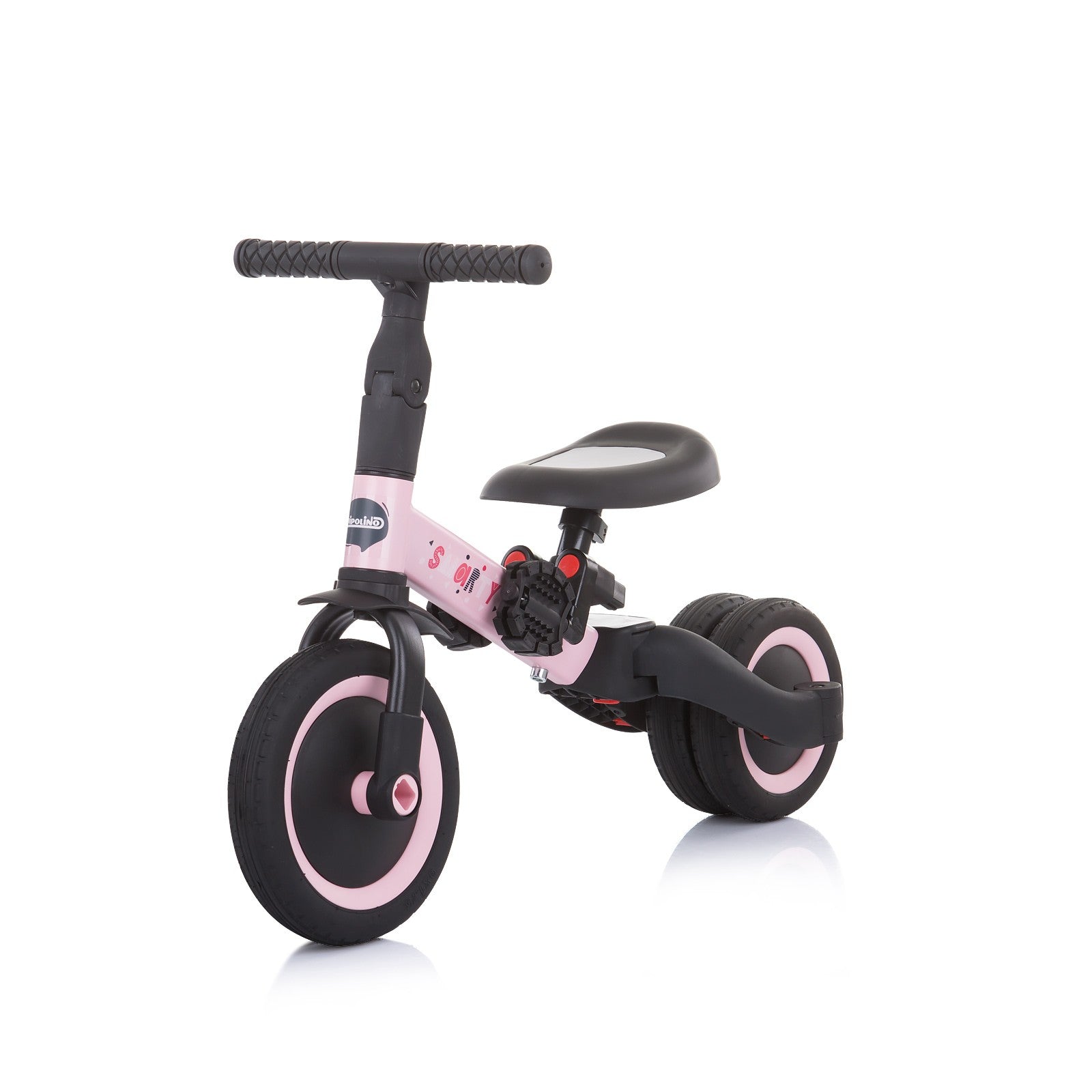 Triciclo Convertible En Bicicleta Con Pedales Smarty Pink_2