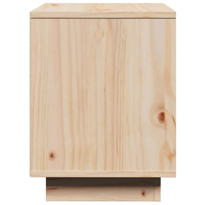 Mesita De Noche De Madera Maciza De Pino 40x30x40 Cm_4