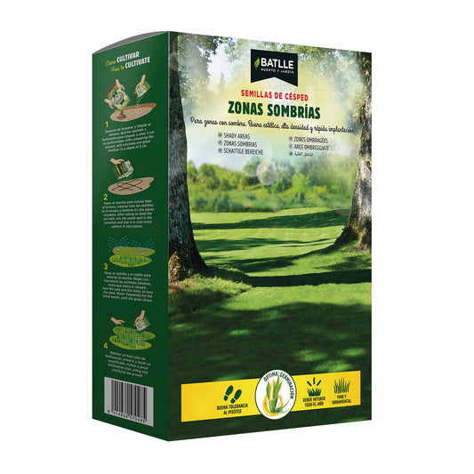 Sementes de erva-batlle para zonas sombreadas 500 g