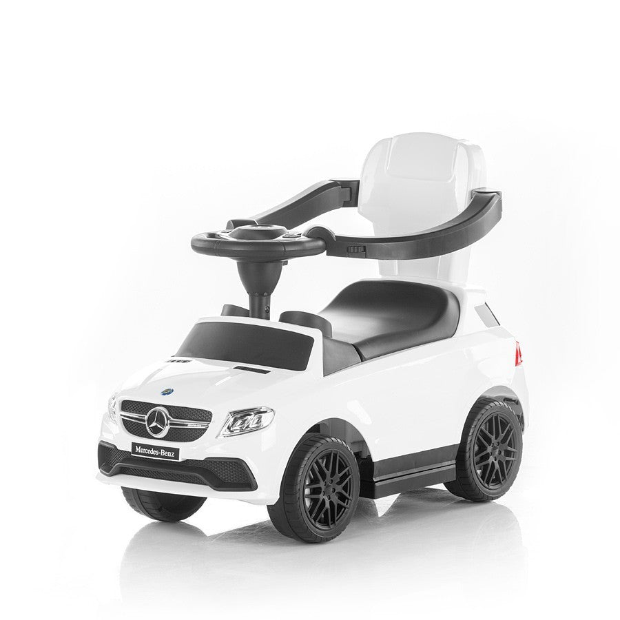 Correpasillos Con Mango Parental Y Capota Mercedes Amg Gle 63 White_1