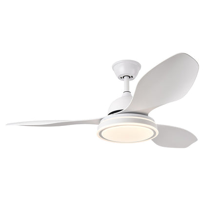Ventilador 48w Dc Datoo Blanco 3 Aspas Blancas 6 Vel. 33/48x122x122cm 3 Colores C/remoto,memoria Y Temporizador 4080lm_1
