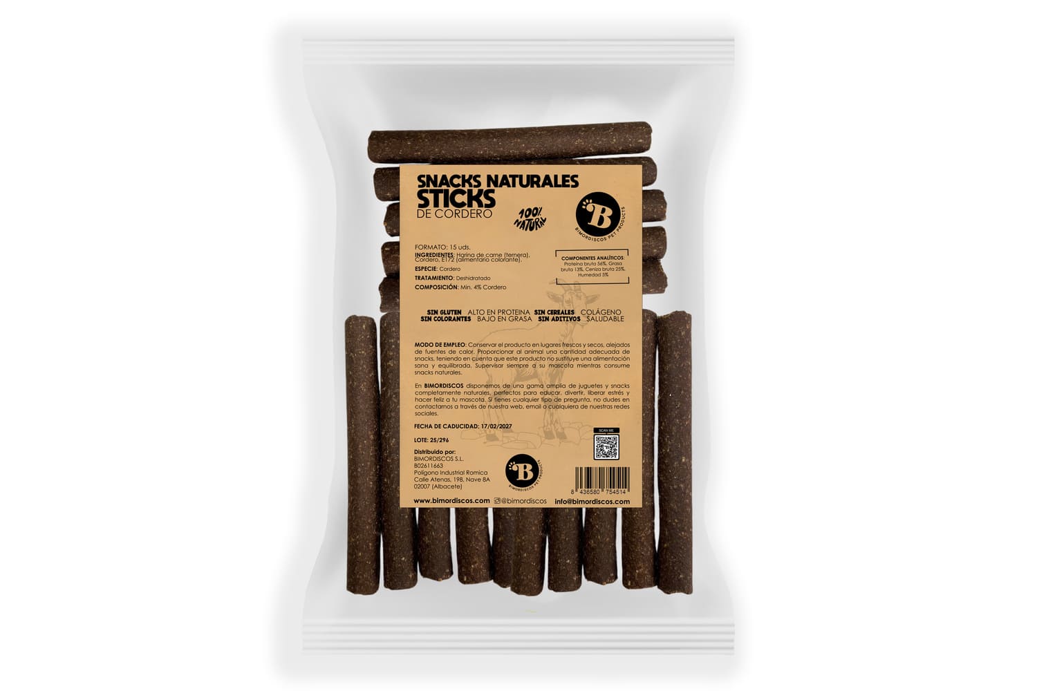 Bimordiscos Barritas Para Perros Y Gatos - Cordero - 15 Uds. 15 Uds._0