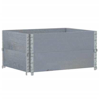 Jardinera De Madera Maciza De Pino Gris 80x60 Cm_4