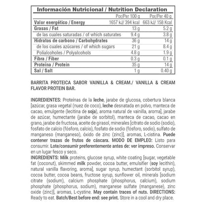 Protein Bar (barrita De Proteína) - 40g - Vainilla - Snack Proteíco - Masmusculo_5