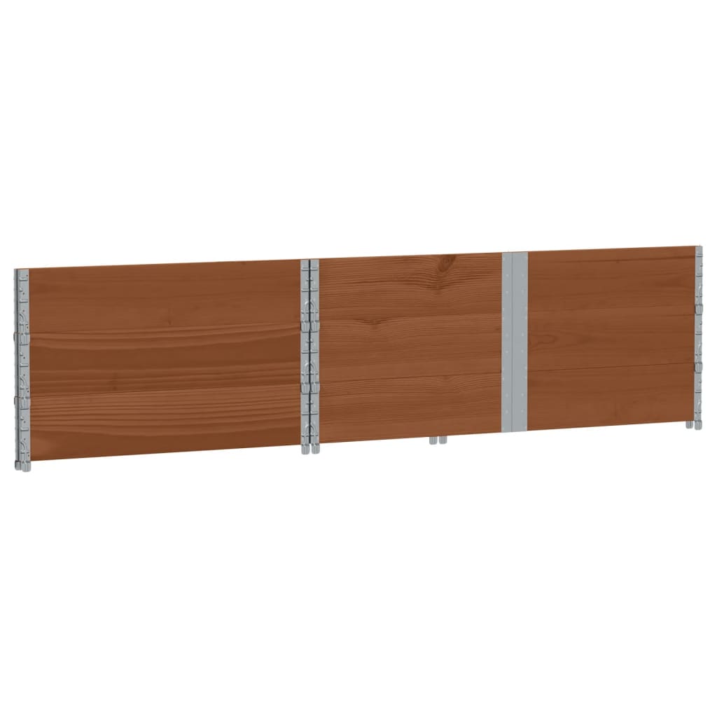 Jardinera De Madera Maciza De Pino Marrón 150x100 Cm_5