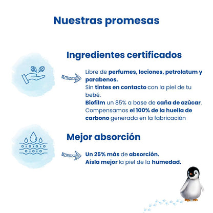 Fraldas T2 (3-6kg) Pingo 42 Unidades