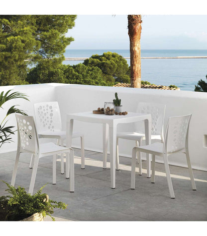 Silla Para Terraza O Jardín Modelo Sidney Acabado Blanco._0