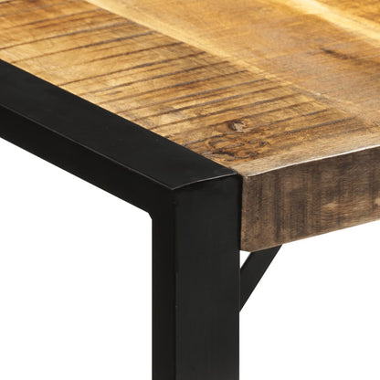Mesa De Comedor Madera Maciza De Mango Sin Tratar 175x90x76 Cm_2