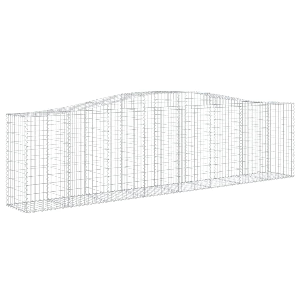 Cestas De Gaviones 8 Uds Forma De Arco Hierro 400x50x100/120 Cm_2
