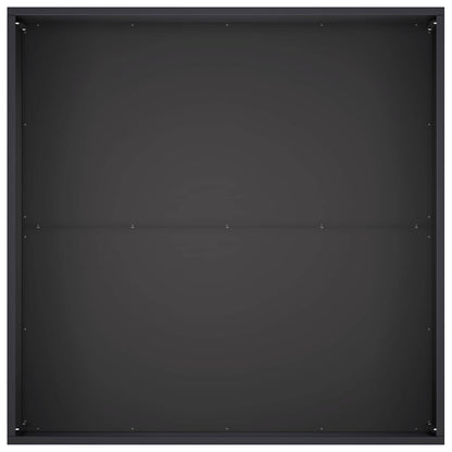 Macetero De Jardín Negro 60 X 60 X 40 Cm Acero Laminado En Frío_3