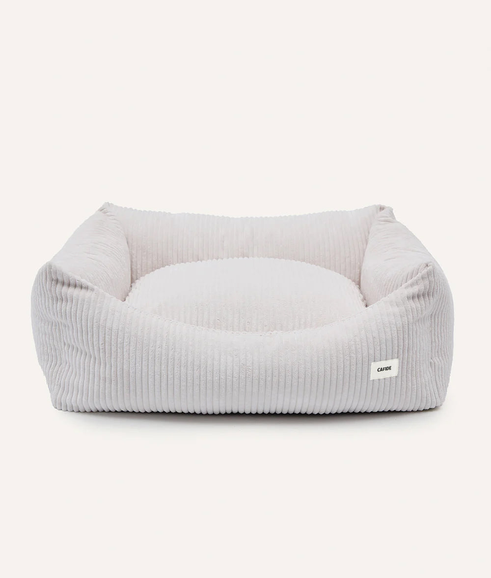 Cama Perro Pana Blanco Hueso, Snozy_4
