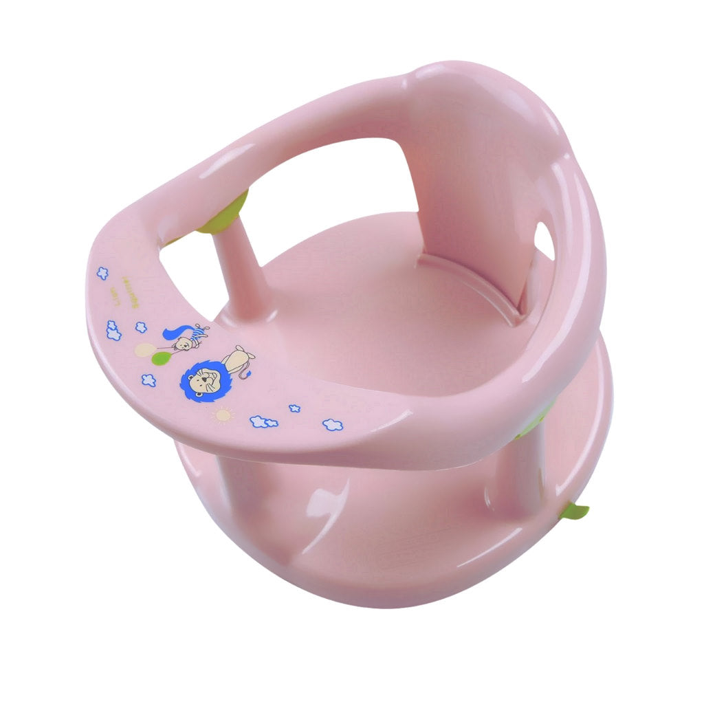 Bathby Asiento De Baño Para Bebé Rosa | Sujeción Con Ventosas Antideslizantes | Silla De Baño Ergonómica Y Segura_0