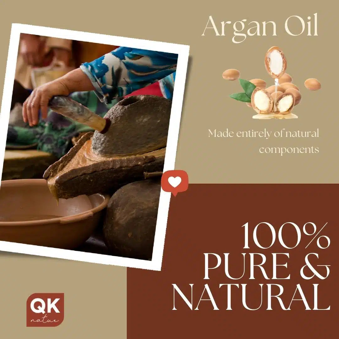 QKnatur - Aceite De Argán 100% Puro Orgánico - 100 Ml - Prensado En Frío - Para Cuerpo, Rostro, Cabello, Uñas Y Barba_4