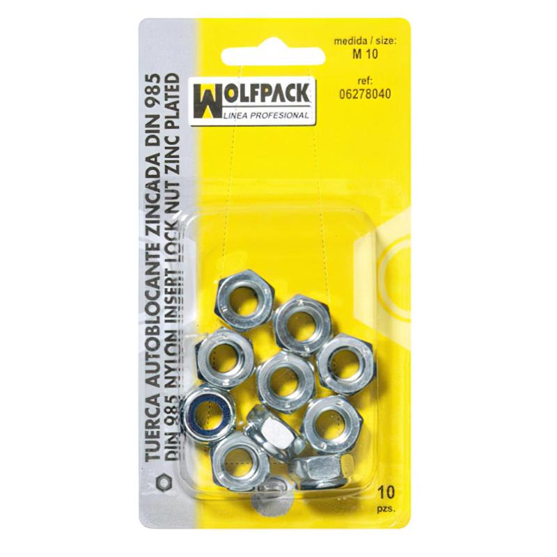 Tuerca Autoblocante Din985 M10 (10 Piezas)_0