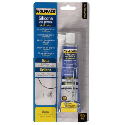 Silicona Acida Antimoho Tubo 50 Cc. Blanca