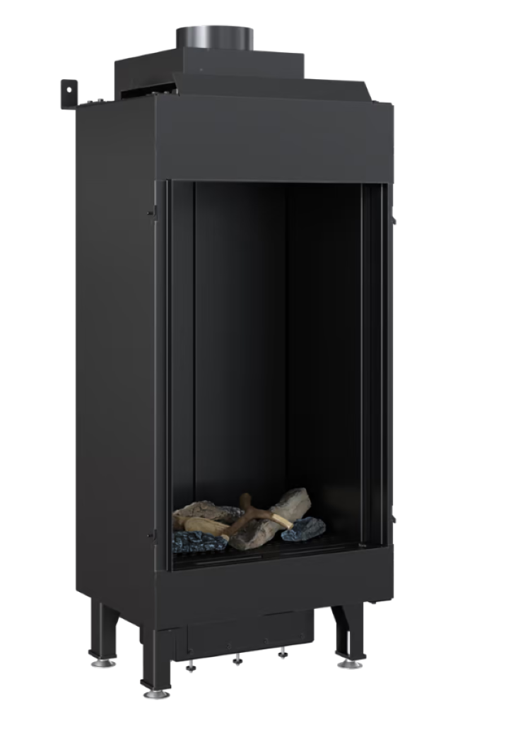 Bricosol Chimenea De Gas Kratki Leo 68 Afrontar Propano ∅ 100/150 3,8 Kw_2