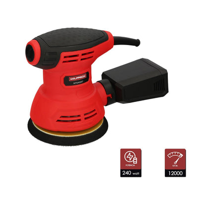 Lijadora Wolfpack Orbital 240 Watt. Lijadora Multifunción. Decapado, Lijado, Eliminar Oxido, Disco Ø 125 Mm.