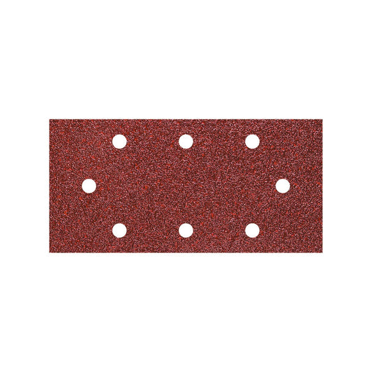 10 folhas de lixa adesivas para lixadora orbital 93 x 190 mm Wolfcraft