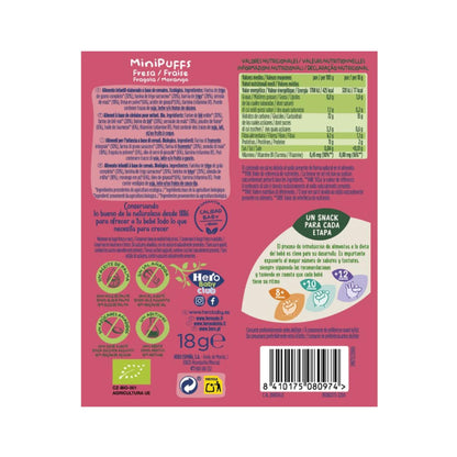 Pack de 7x Eco Morango Snacks 18 g - Hero Solo