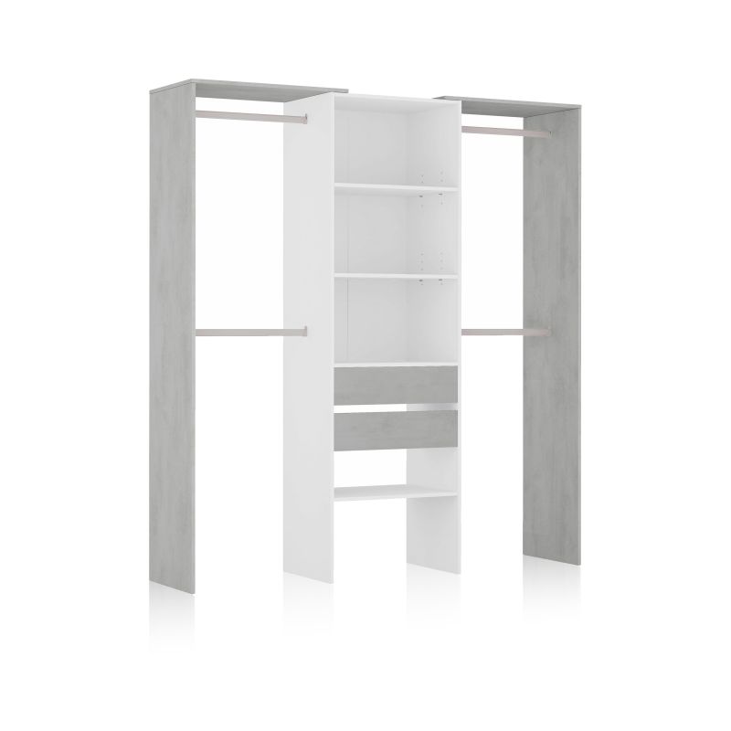 Armario Vestidor Lada Melamina, Blanco, 179 X 202 X 50_3