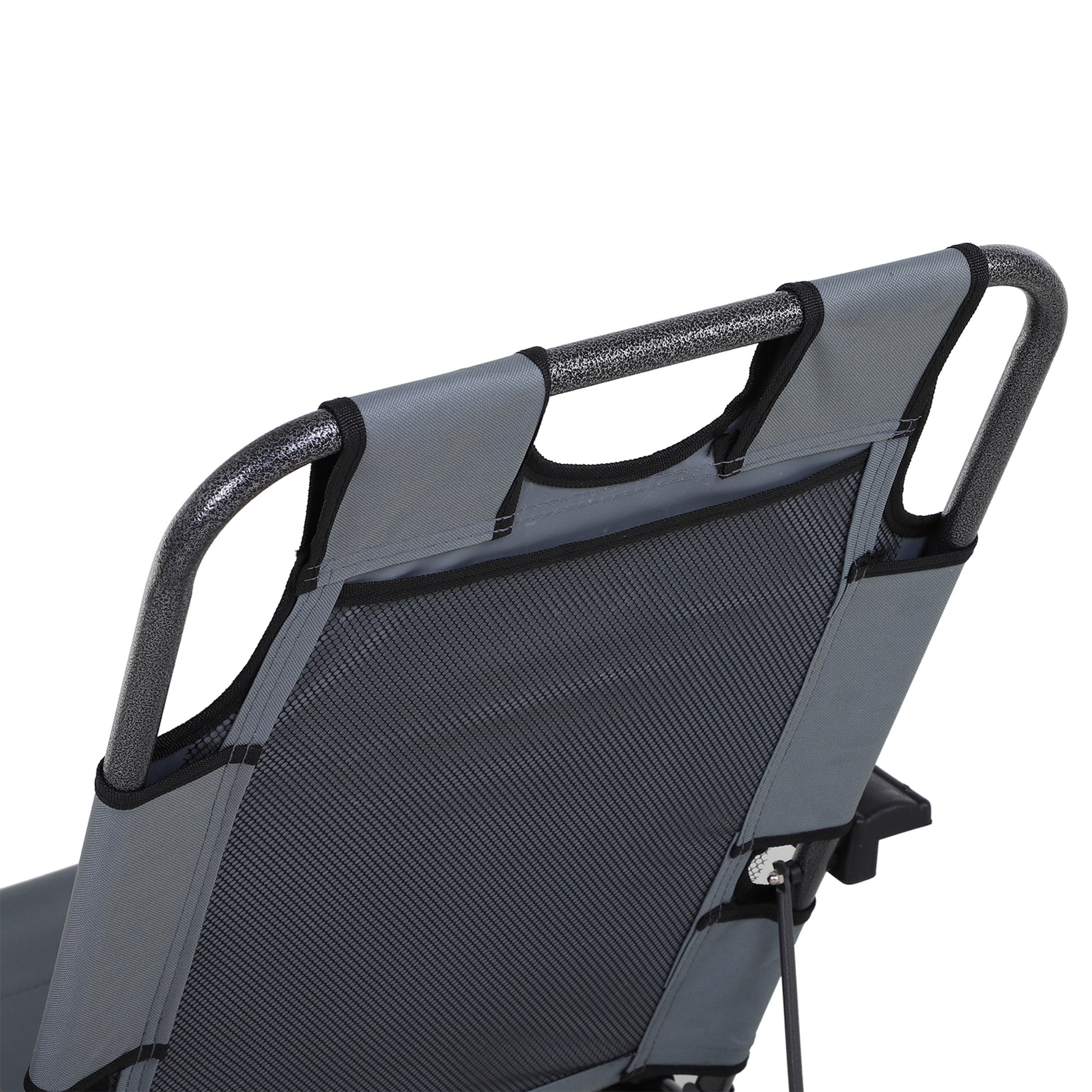 Outsunny Tumbona Reclinable Y Plegable Con Respaldo Ajustable 118x60x80cm_4