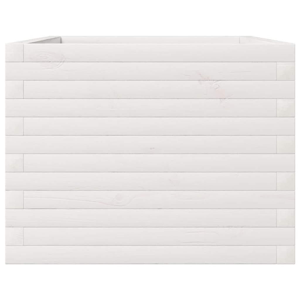 Jardinera De Madera Maciza De Pino Blanco 110x60x46 Cm_5