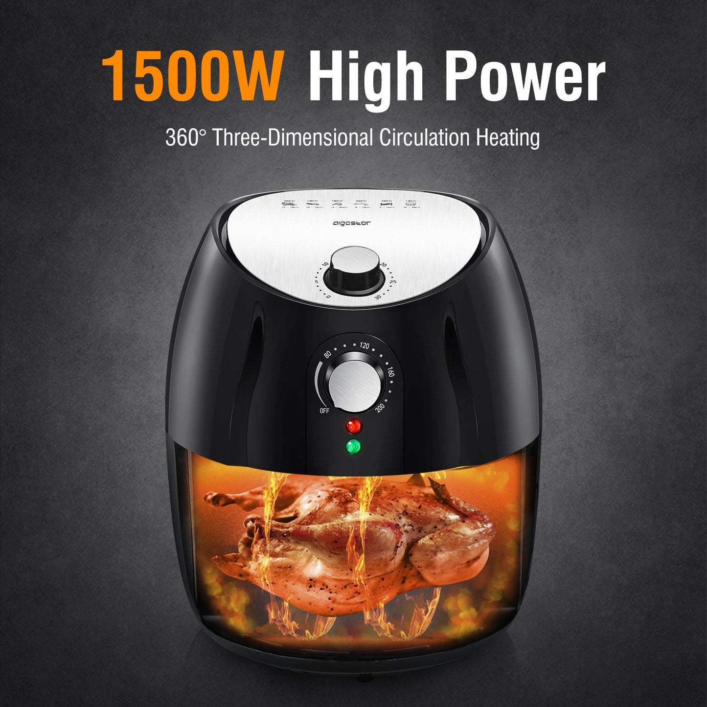 Freidora de aire sin aceite Aigostar Hayden Pro 3,5L