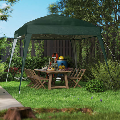 Outsunny Toldo De Recambio Para Carpa Plegable 2,4x2,4m Protección Upf 50+ Verde_4