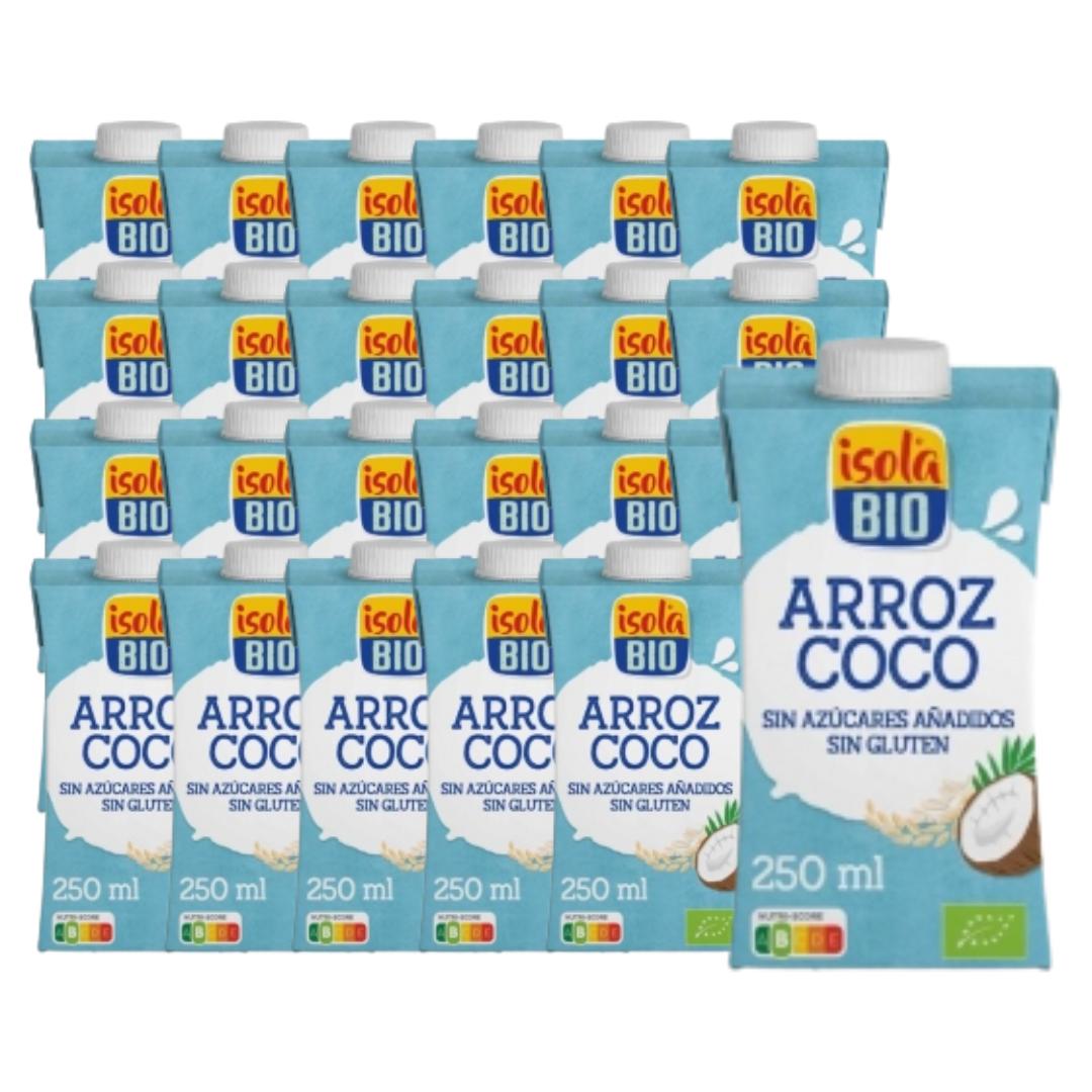 Embalagem de 24 Bebidas Bio Isola Biológica e Coco 250 ml 