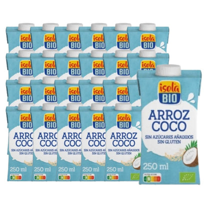 Embalagem de 24 Bebidas Bio Isola Biológica e Coco 250 ml 