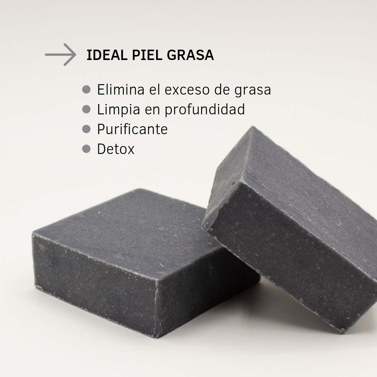 Jabón Natural Artesano de Carbón Activado Labnatur 100 g | Purifica y Regula el Sebo | Piel Grasa o Mixta | Vegano_1