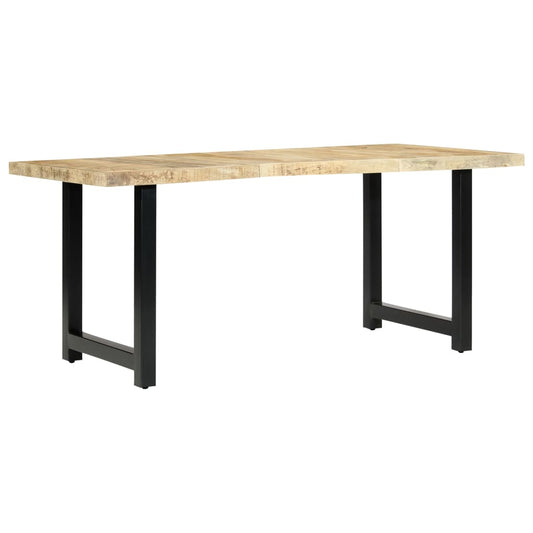 Mesa De Comedor De Madera Maciza De Mango 180x90x76 Cm_0