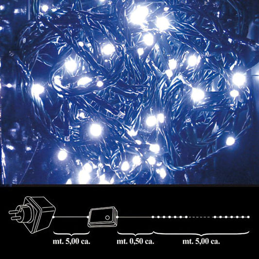 Luces Navidad 100 Leds Blanca Interior / Exterior Ip44_0