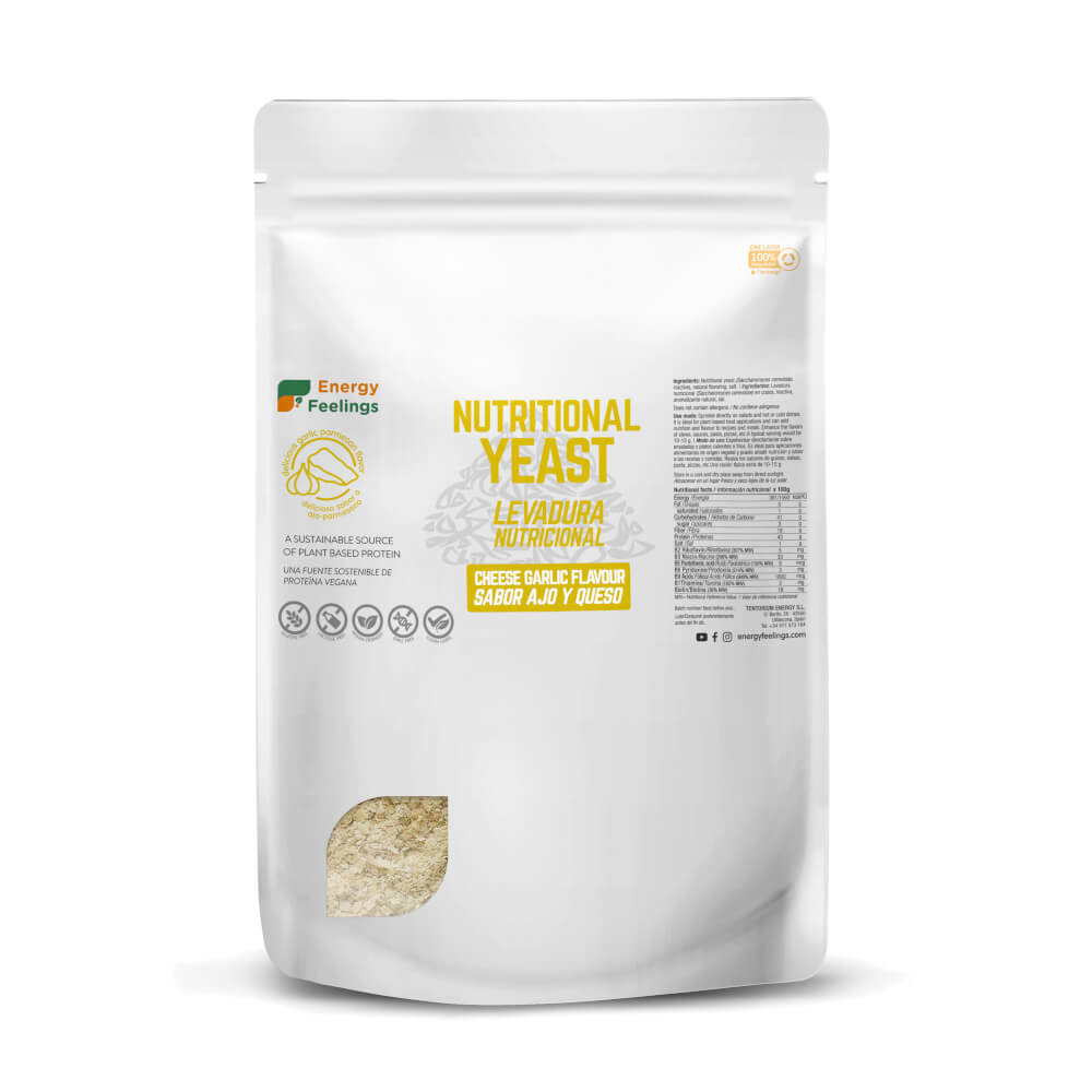 Levedura nutricional com sabor a alho e queijo Energy Feelings 1 kg
