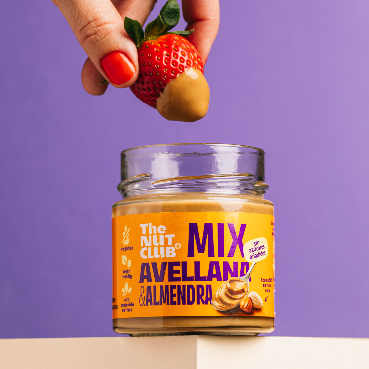 Pack crema de avellana y almendra nacional 6 uds The Nut Club 1200g_3